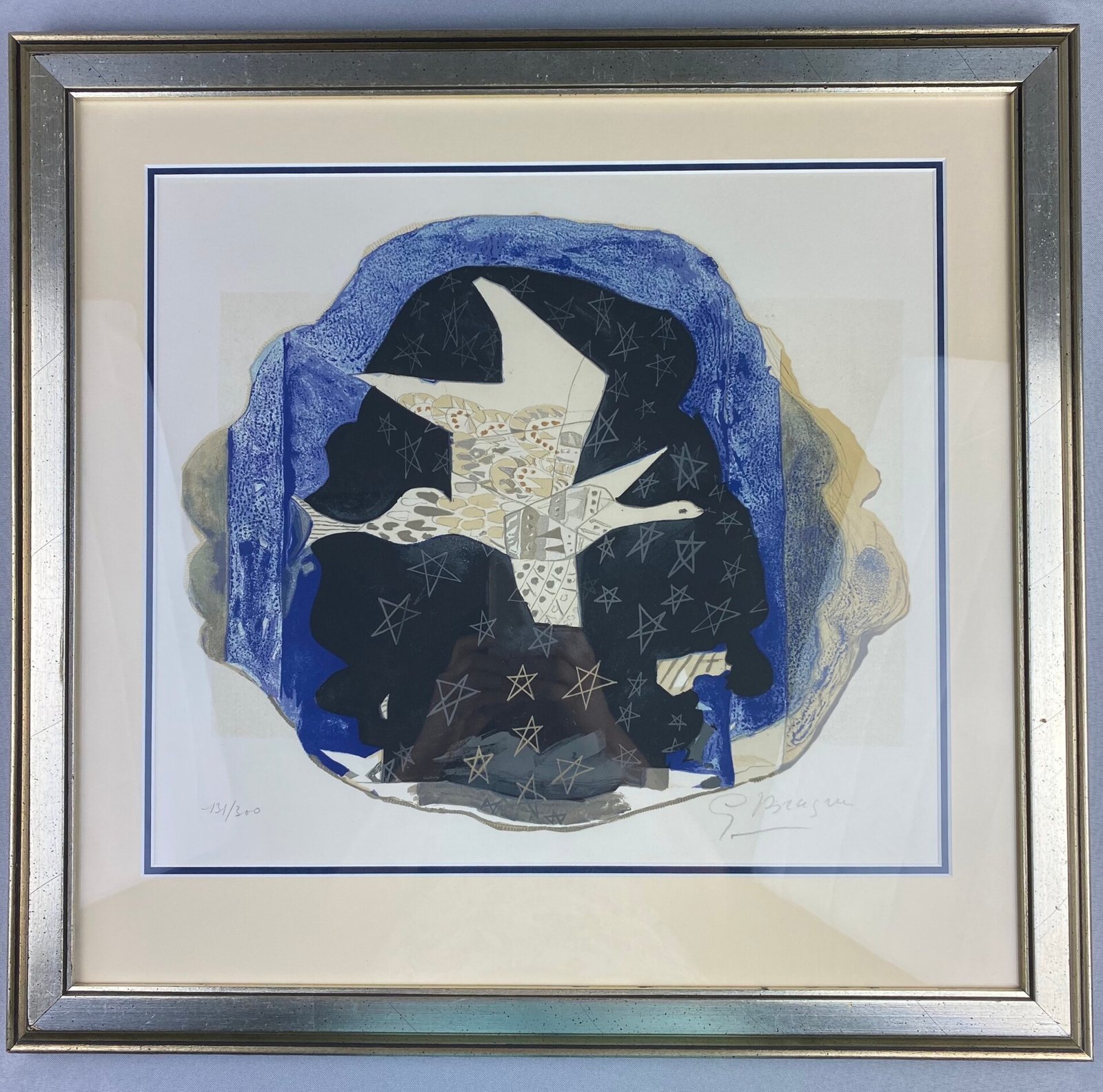 Fine art lithograph by Cubist Georges Braque.